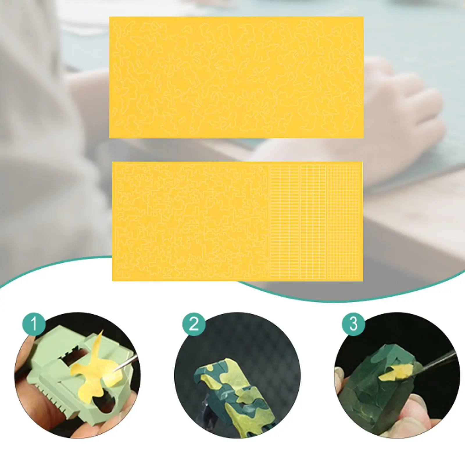 เทปปิดบังสำหรับงานทาสีโมเดล เทปสเปรย์สำหรับงานจิ๋วสำหรับการวาดภาพ