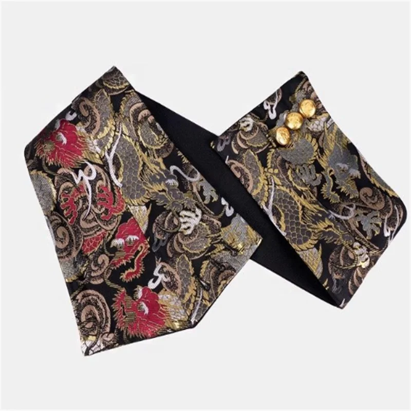 Damen-Taillendichtung, Retro-Accessoire, chinesischer Stil, Taillengürtel, geraffte Taille, Damen-Ornamente, trendiger bedruckter Damenbund