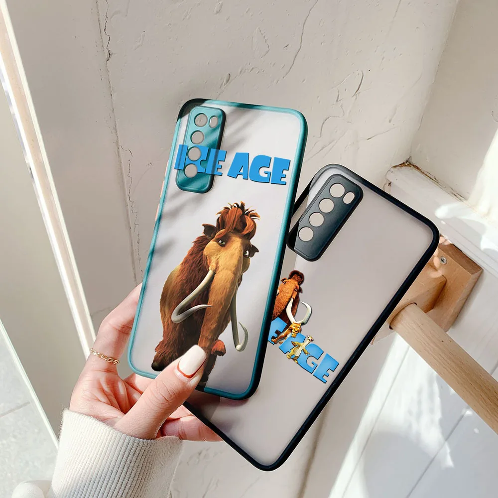 Cases For Samsung A30s A13 A14 A15 A16 A22 A12 A70 A50 A06 A05 A21s Note 10 9 8 Ice Age Frosted Translucent Funda Phone Case