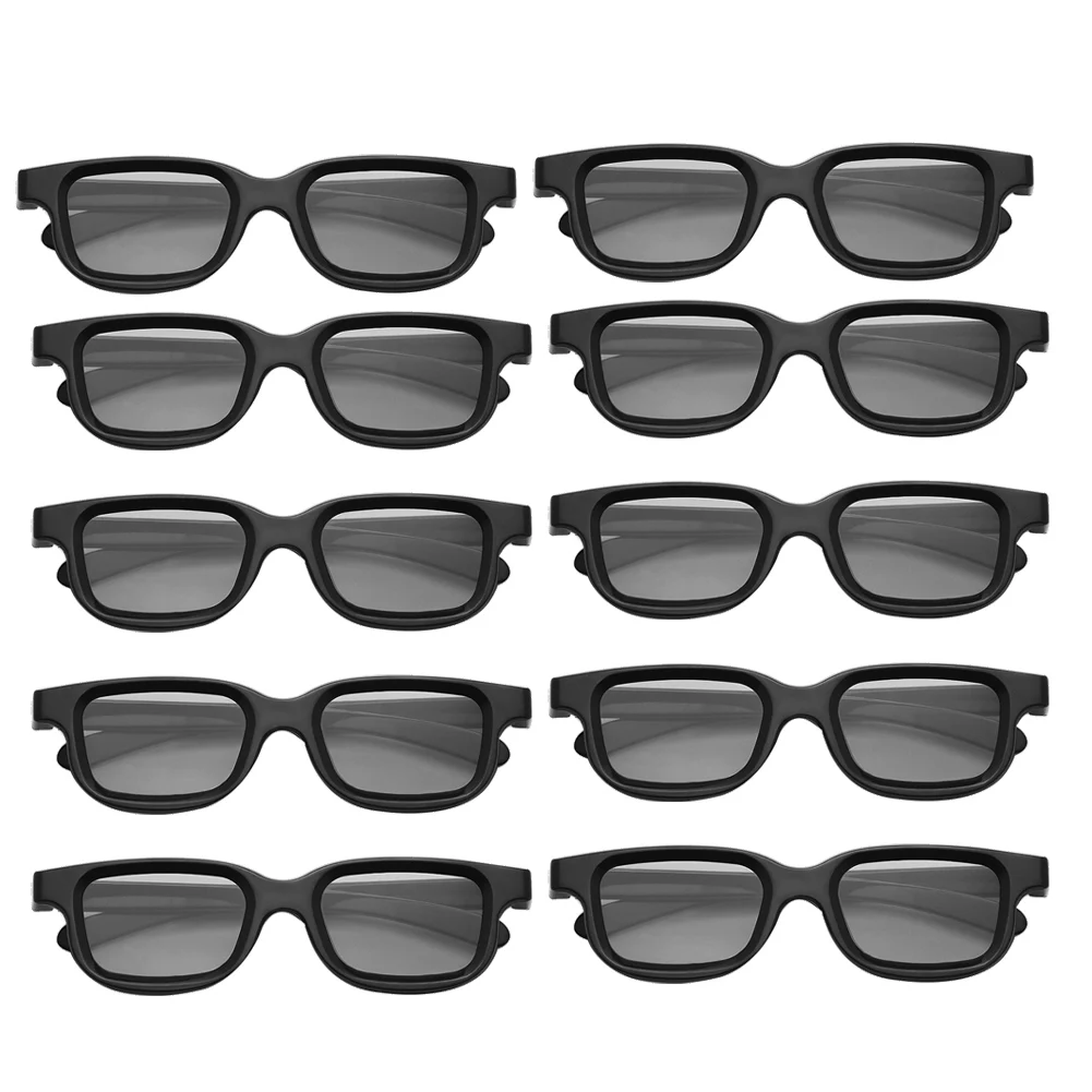 10Pcs Polarized Passive 3D Glasses for Cinema IMIX Screen