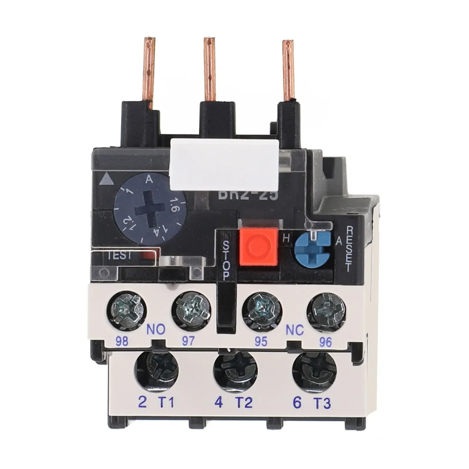 Thermal Overload Motor Relay 3 Phase AC 50Hz/60Hz FR NR2-25 IP20 Plug-in With Indicator Light For CJX2 Series Contactors