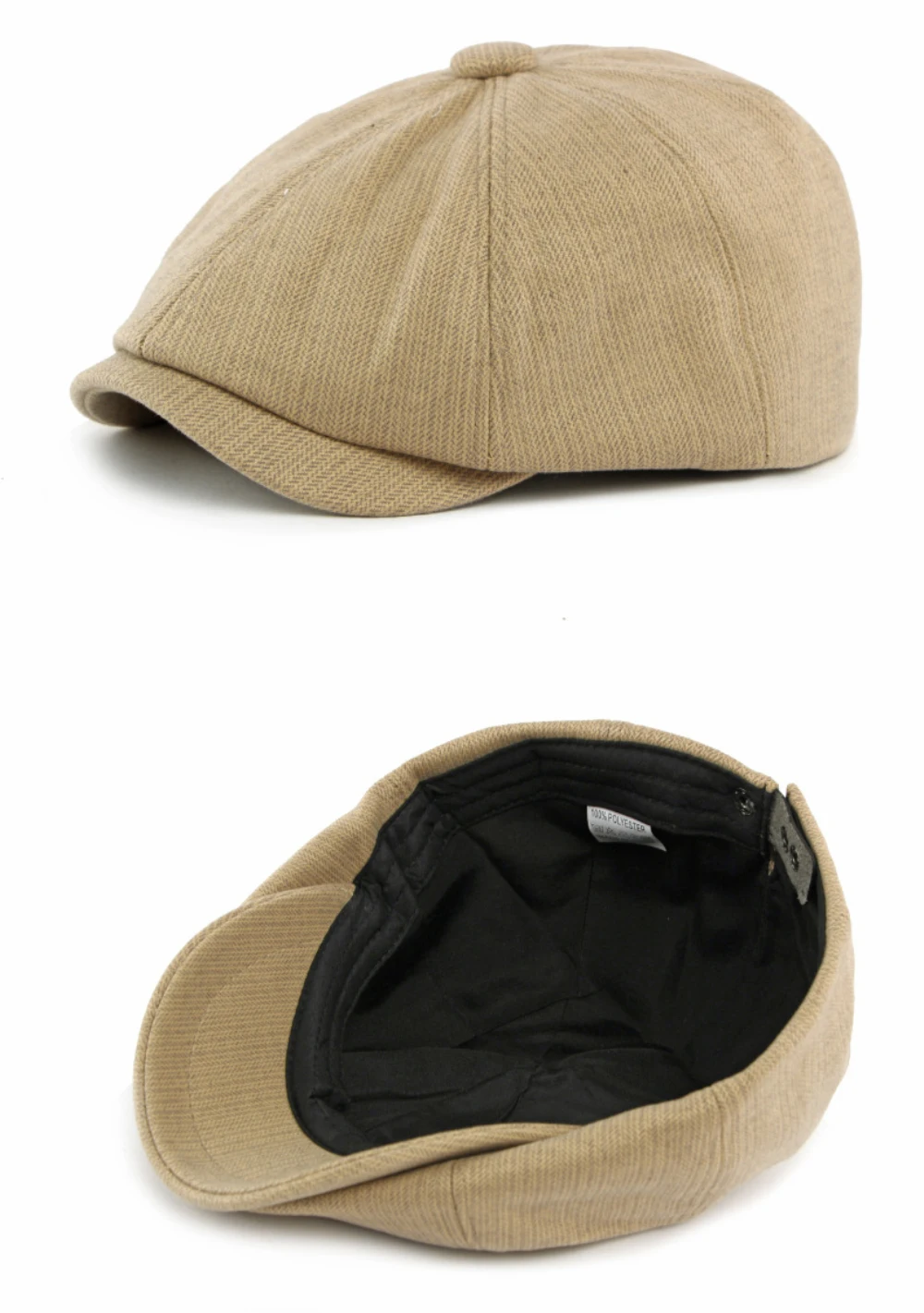 HT5032 Baskenmütze Kappe Neue Frühling Herbst Winter Männer Frauen Kappe Künstler Maler Wolle Baskenmütze Hut Männlich Weiblich Einstellbare Achteckige Baskenmütze Kappe – Detail 10