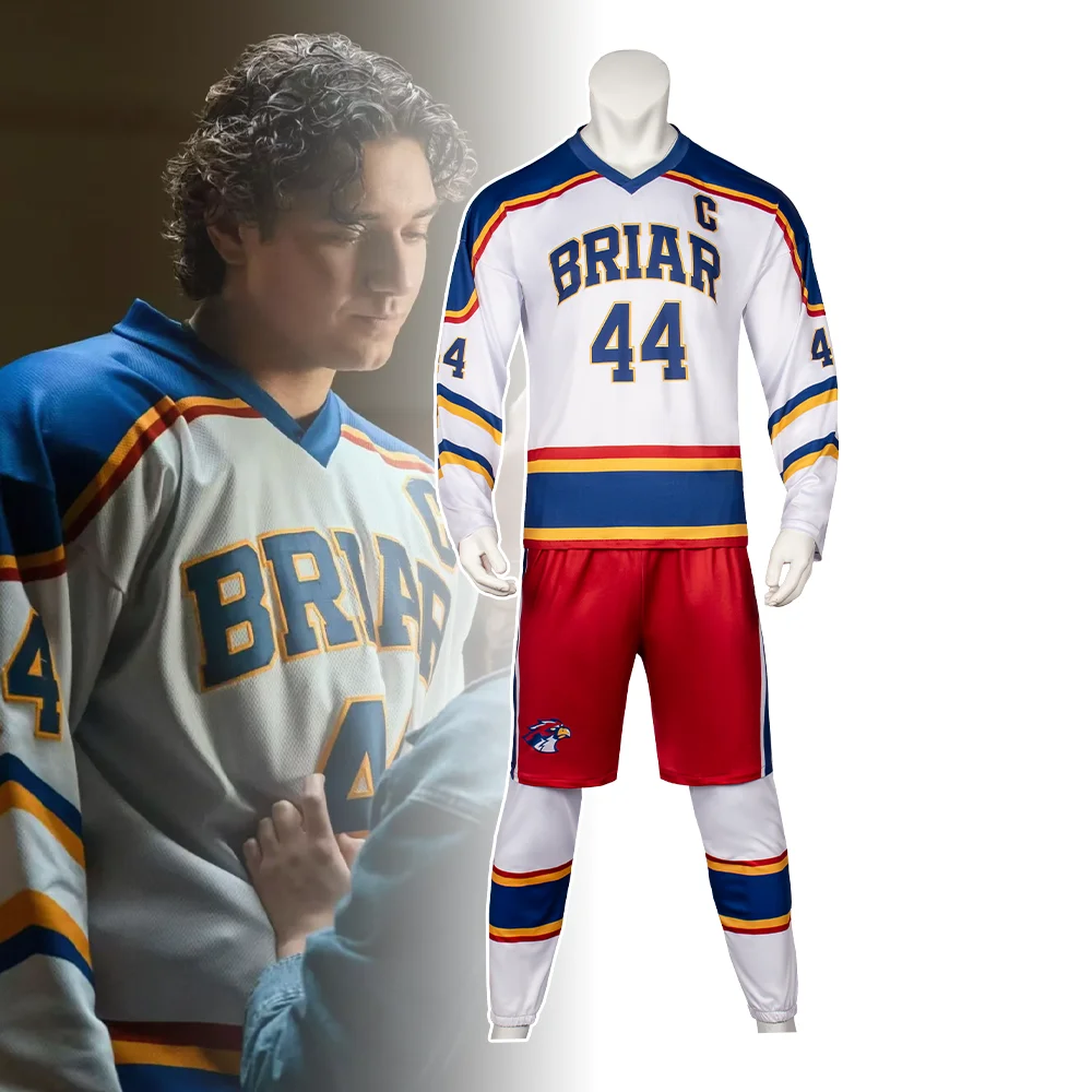 

Men Women Garrett Graham 44 Ice Hockey Jersey, Off Campus Briar University Costume, Casual College Sports Uniform for Halloween