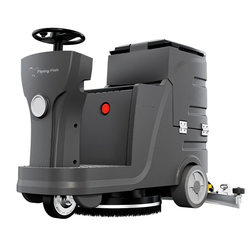 High Quality Dust Cleaning Auto Industrial Factory Supermarket Floor Scrubber Machine With 90L 95L Recovery Tank