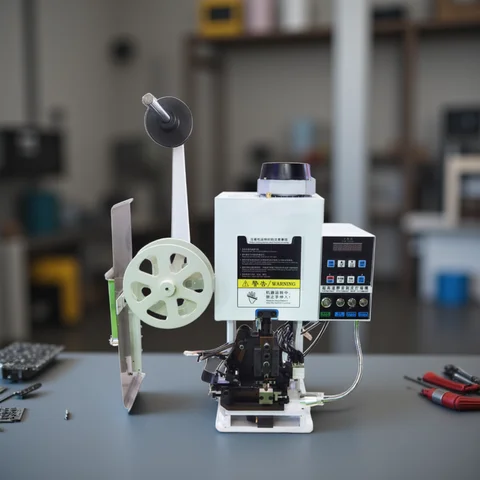 Automatic Fully Wire Stripping 220V/110V 2T Fully Automatic Multi-core Sheath Wire Stripping and Crimping Terminal Machine With Horizontal Mold Cable Crimper