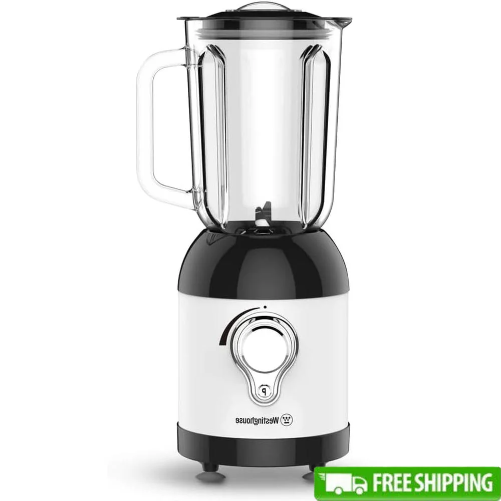 

Blender with Detachable Glass Jar 7 Durable Stainless Steel Blades Variable Speed Control and Pulse Function Cooking