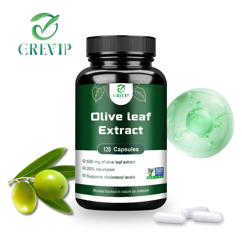 

Olive Leaf Extract - Contains 20% Oleuropein, An Antioxidant Supplement That Supports Heart and Immune System Health
