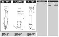 Cabin shock absorber for CA11004