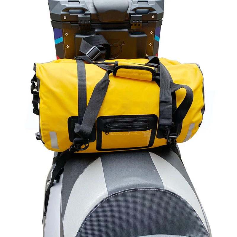 Motorcycle Backseat Bag Waterproof Tail Bag Motorcycle Travel Pack Bag knight Horizontal Bag Riding Quick Release Luggage Baga