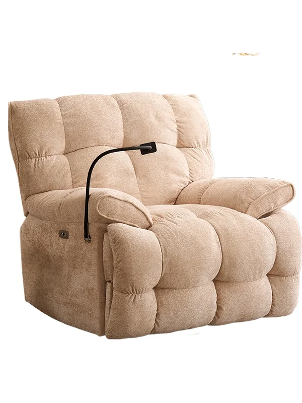 

Space sofa cabin single person lazy sofa electric reclining and sleeping rocking chair light luxury living room multi-functional