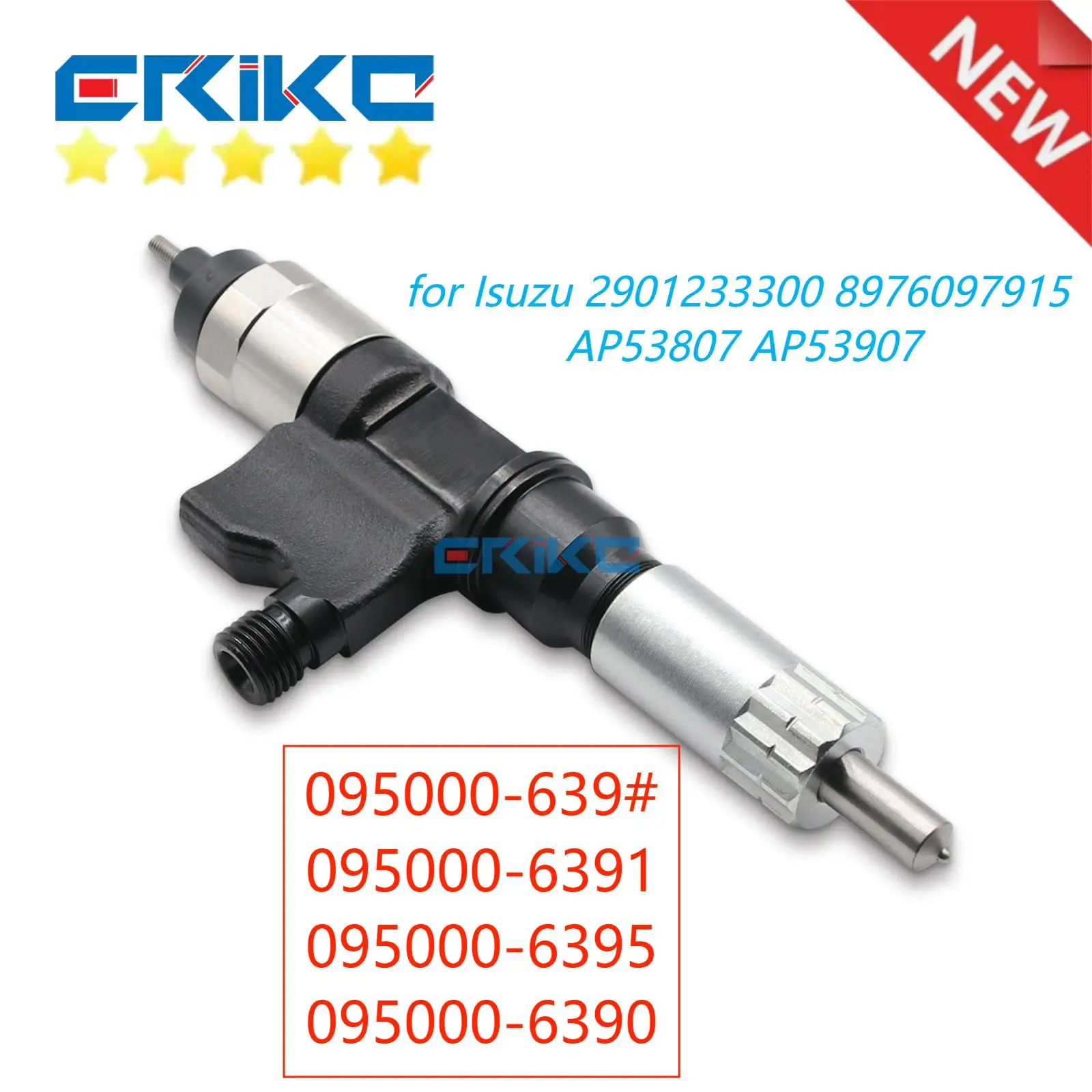 ERIKC 095000-6390 095000-639# Diesel Fuel Common Rail Injector Assy 095000-6390 Oil Seal Fuel Injection Manufacturer