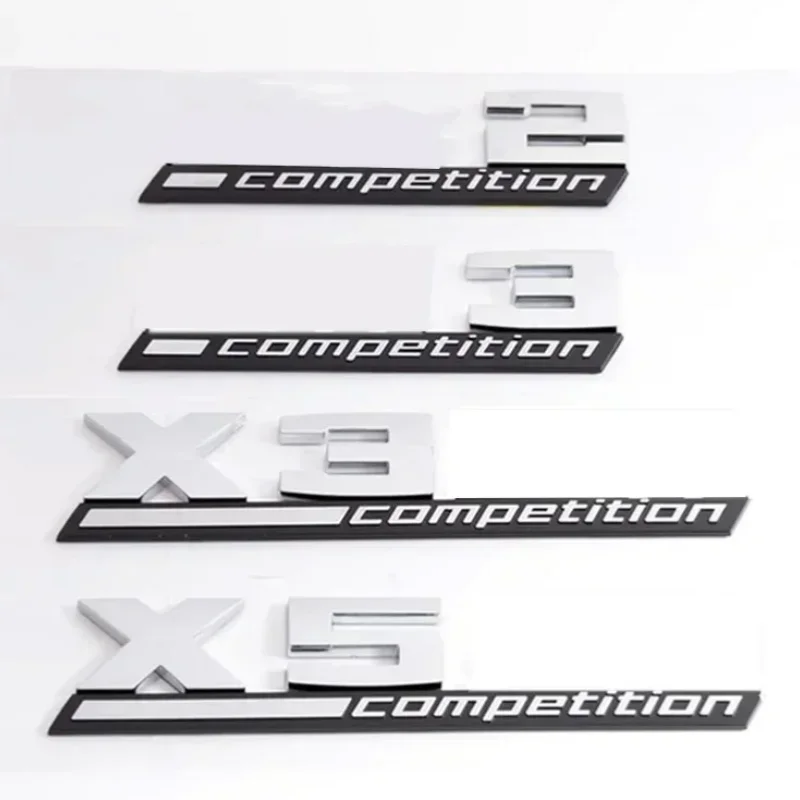 3D ABS COMPETITION Car Trunk Badge Emblem Thunder Edition Sticker For BMW M1 M2 M3 M4 M5 M6 M7 M8 X1M X2M X3M X4M X5M X6M X7M X5
