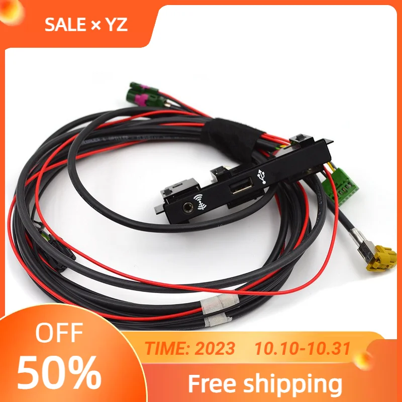 Radio CarPlay Socket Media USB AUX Switch MIB2 MDI AMI Adapter Plug 5Q0 035 726 E 5Q0035724 For VW Tiguan MK2 Golf 7 Touran 5T