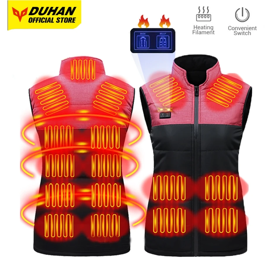 

Men Women USB Heating Vest Outdoor Skiing Electric Heating Vest With Adjustable Temperature Cold-proof Warm Clothing