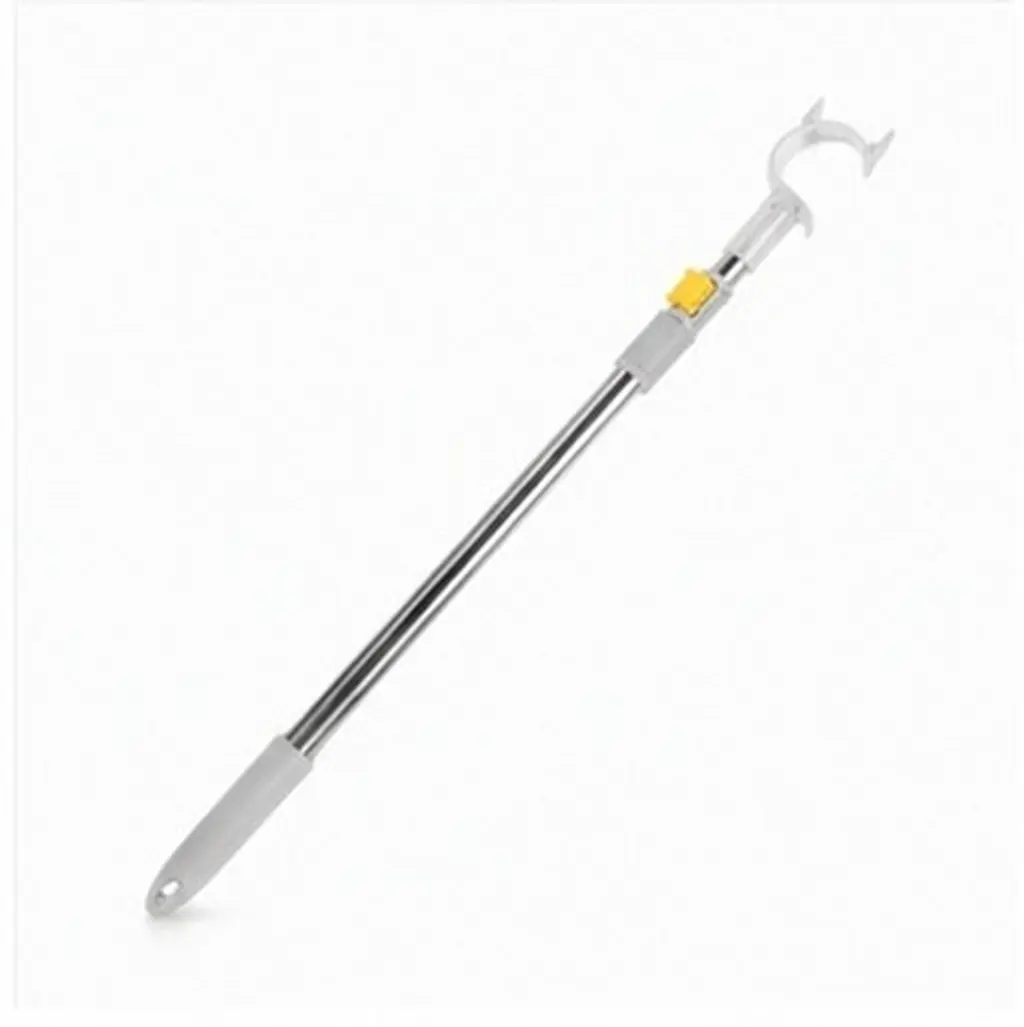 2Pcs Stainless Steel Telescoping Clothing Reach Pole Fork Design Long Extendable Rod for Clothesline Drying Rack Closet Storage