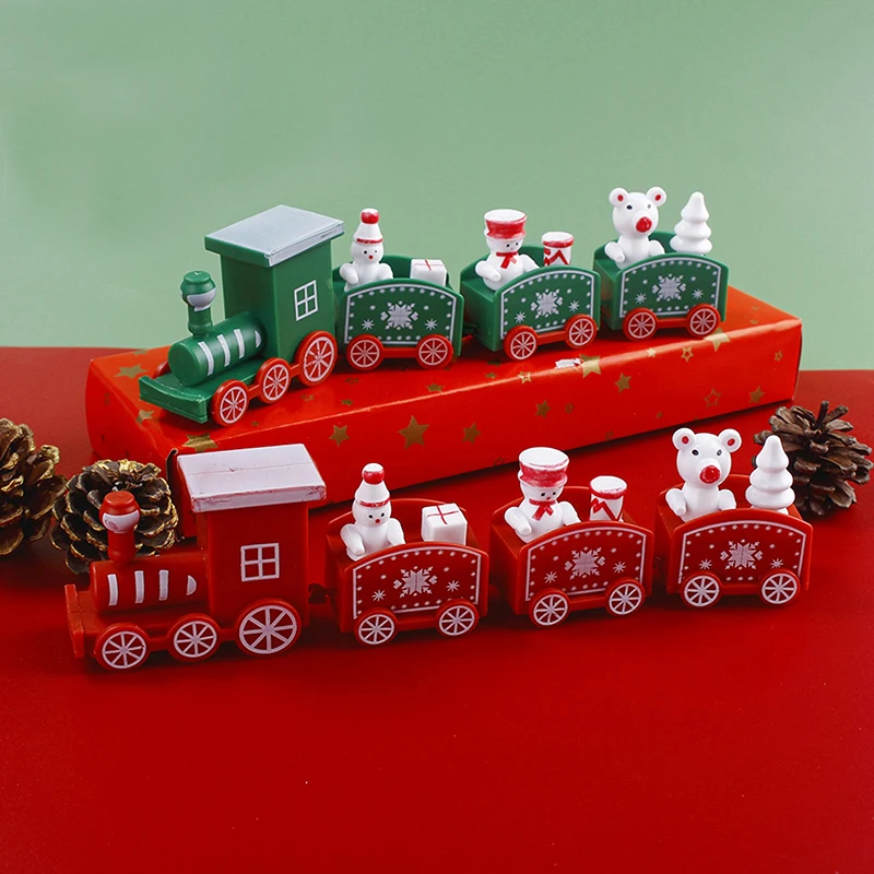 Mini decoraciones de tren de Navidad, decoraciones colgantes de Navidad, suministros para fiestas, decoraciones navideñas para el hogar, regalos