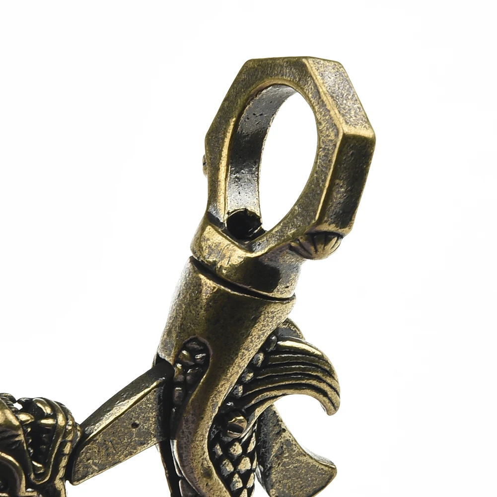 Display Dragon figurine Brass Decoration Household Indoor Keychain Miniature Ornament Statue Convenient  Display