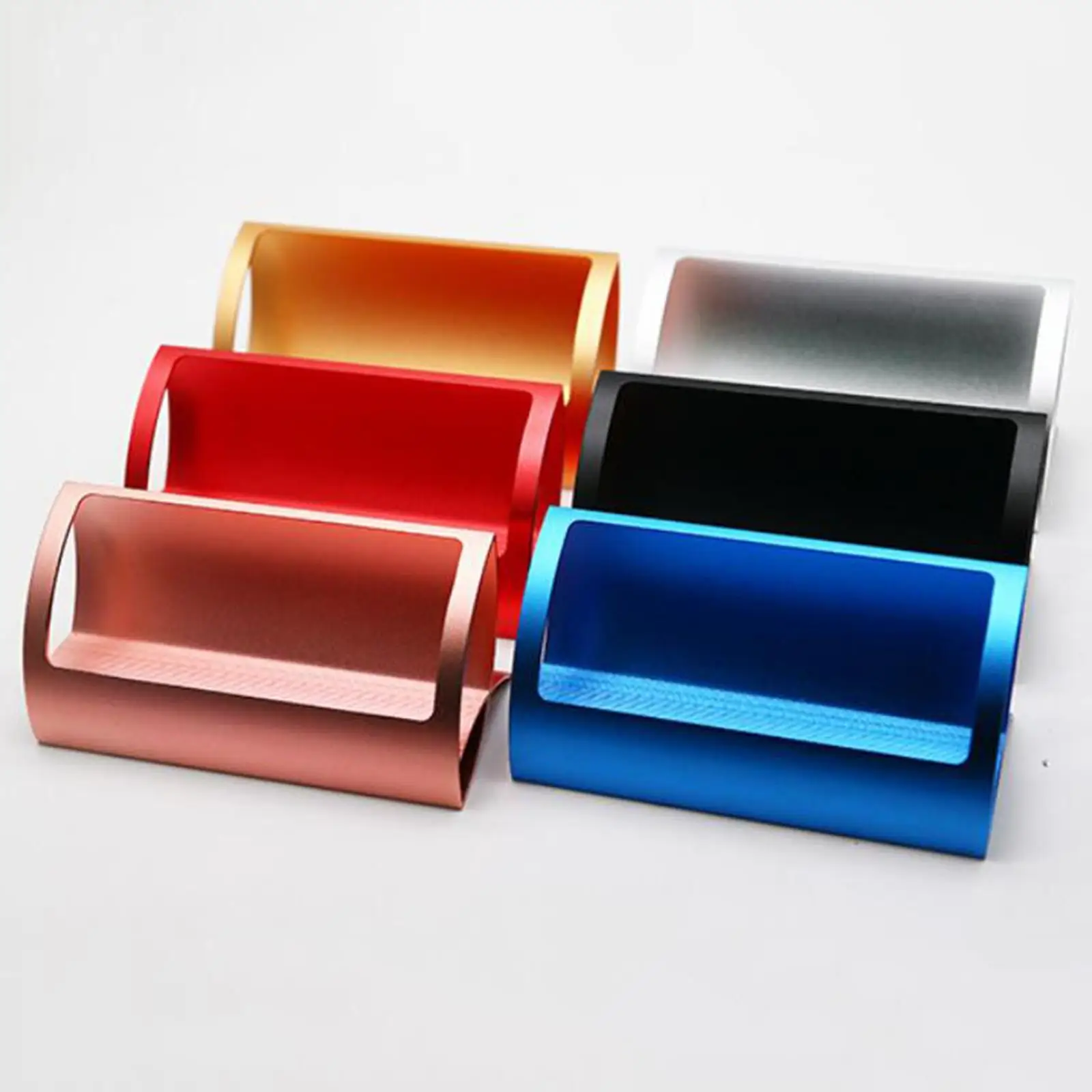 Aluminum Alloy Tabletop Business Card Holder Display Stand Non-slip