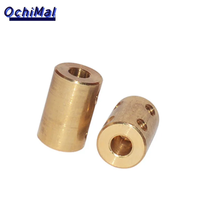 10pcs  Brass coupling rigid cylindrical coupling motor parts D14L22 model mechanical transmission