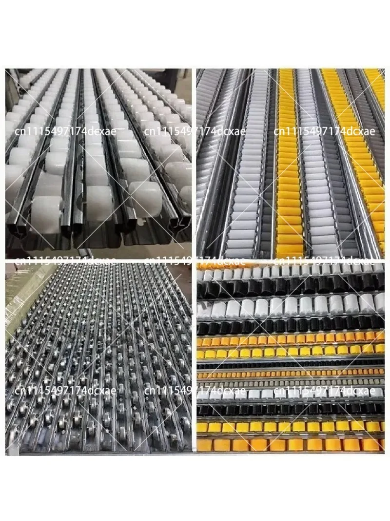 2pcs 1M Reinforced Sheet Metal Slide Rail, Aluminum Alloy Thickened Frame, Anti-static Roller Drawer Slide