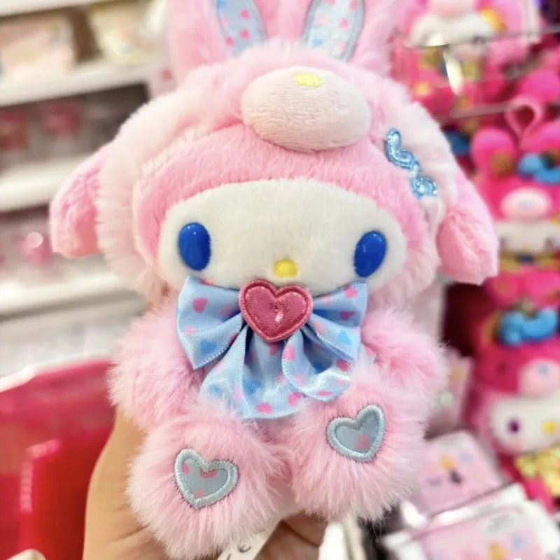 Kawaii My Melody Sanrio Children Cartoon Cute Plush Toys Key Chain Schoolbag Decoration Doll Pendant Christmas Gifts for Girls