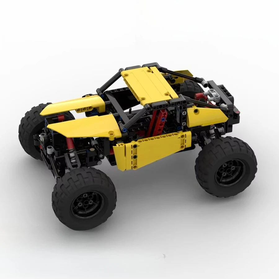 

Внедорожник 4x4 MOC: Конструктор с амортизаторами, развивающая модель автомобиля, игрушка из мелких кирпичиков, подарок