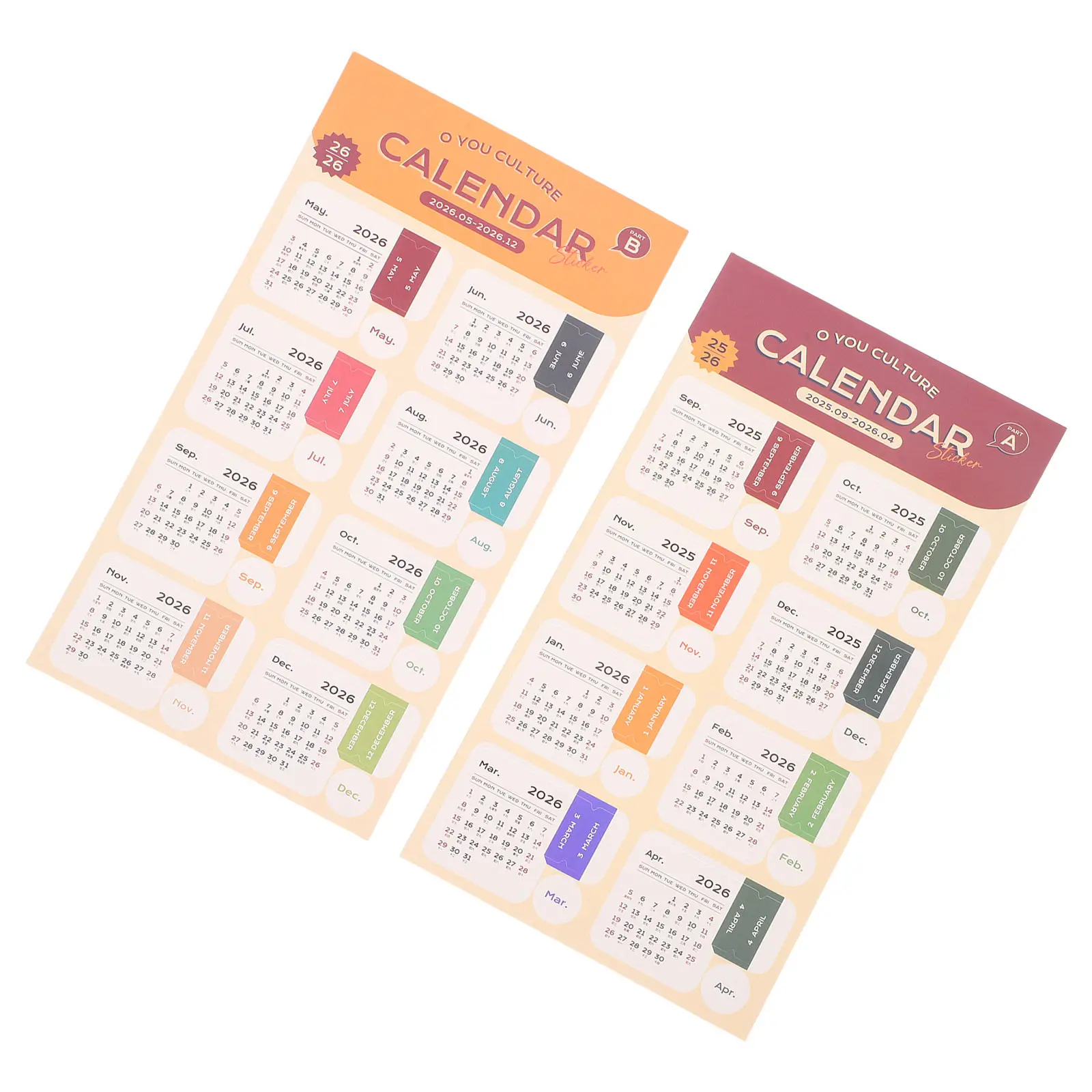

Monthly Planner Tab Stickers 2026 Yearly Calendar Labels For Journal Diary Page Markers Index Tabs Sticky Date Sticker