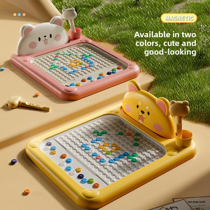 جديد للأطفال لوحة الرسم المغناطيسي القلم التدريب لغز التعليم المبكر متعة القلم لعبة التدريب