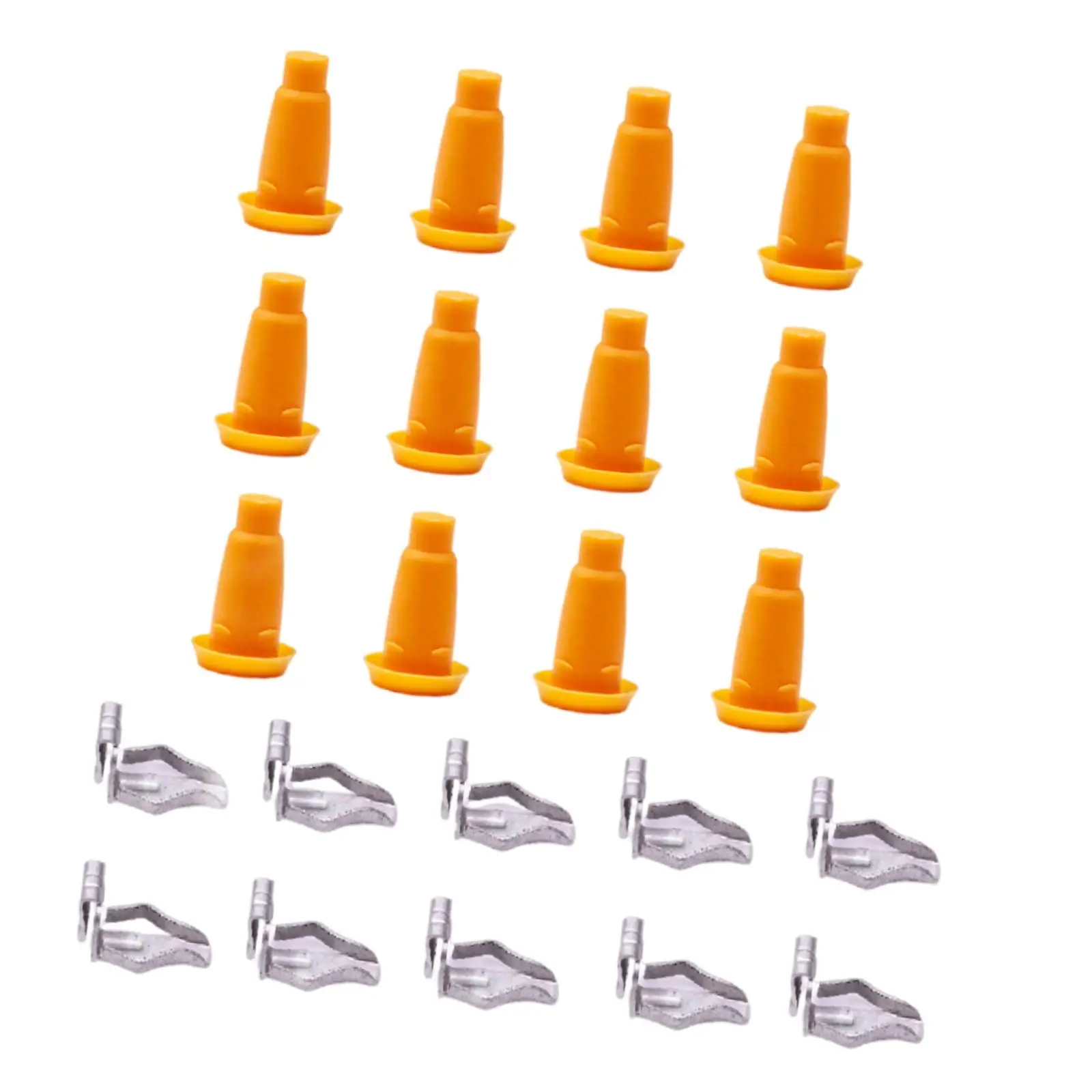 Door Panel Frame Plugs and Clips Kit Orange Plastic Metal Replacement for Buick Apollo 1973-1975