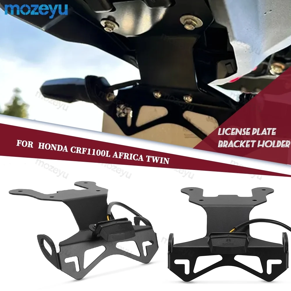 

Plate Holder For Honda CRF1100L Africa Twin CRF 1100 L Adventure Sports 2020 -2024 2025 Motorcycle Rear Tail Tidy Fender License