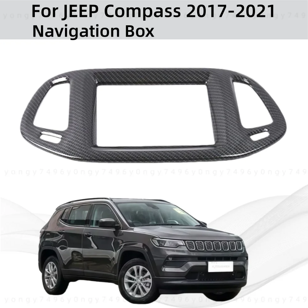 

Обновление автомобиля, Стайлинг, АБС-пластик, навигационная коробка для JEEP Compass 2017 2018 2019 2020 2021, модификация, декоративные аксессуары