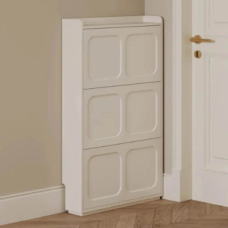 Narrow Hallway Shoe Cabinet Wooden Tower Storage Bedroom Shoe Shelf Nordic Designer Drawers Slim Gabinete Entrance Furniture
