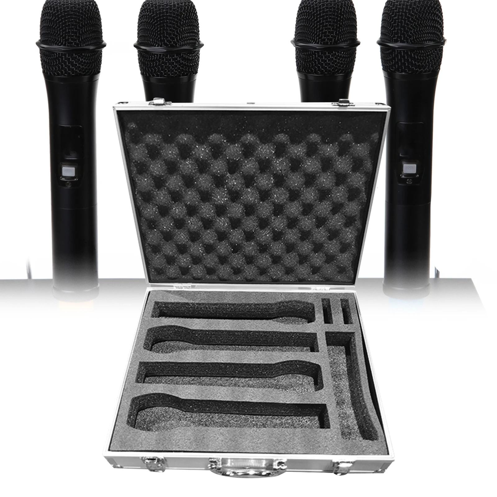 Microphone Storage Box Handheld Multifunctional Solid Equipment Protector Carrying Travel Case Holder Musical Instruments Accs