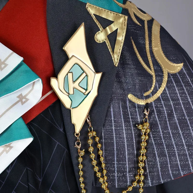 

aaa12 3Genshin Impact X KFC Full Set Alhaitham Kaveh Cosplay Costume Uniform Outfis Wig Shoes Props