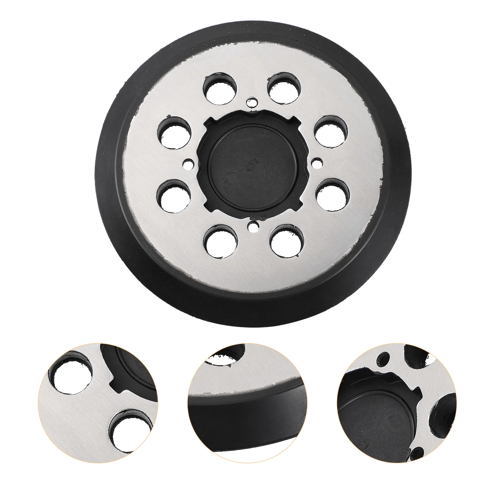 5 بوصة 8 حفرة الرملي دعم لوحة هوك حلقة ساندر الوسادة لجمع الغبار تلميع سلس على الأسطح غير المستوية غرامة