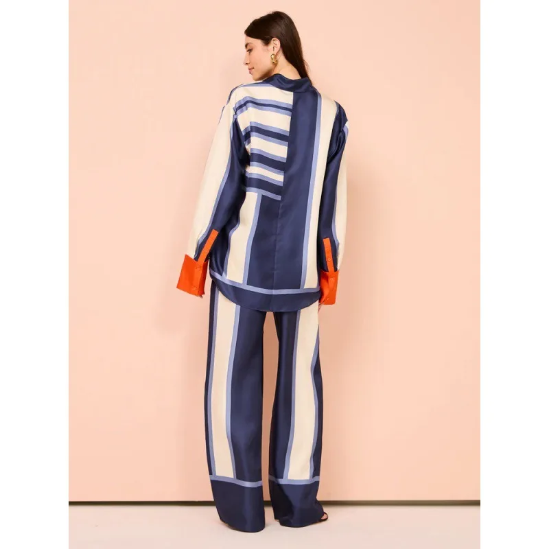 Costume irt et pantalon à manches longues pour femmes, ensemble Faion en coton, pantalons longs et irt pour jeunes adultes