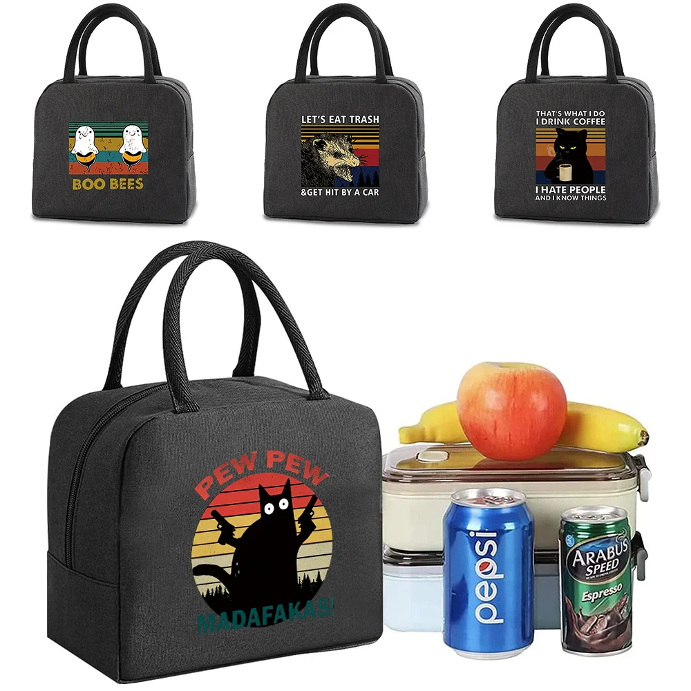 

Lunch Bags Cooler bag Thermal Cold Food Container School Trip Picnic Men Women Kids Dinner Handbag Insulated Portable Canvas box