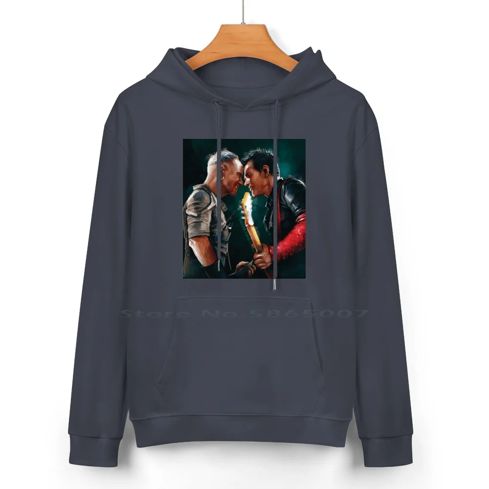 Guitar Duo Pure Cotton Hoodie Sweater 24 Colors Paul Landers Richard Kruspe Paulchard 100% Cotton Hooded Sweatshirt For Women