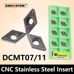 DCMT DCMT07 DCMT11 YZ15TF YZ5018 YZ735 Carbide Insert for SDJCR/L External Turning Tool Stainless Steel Blade Cutter CNC Lathe