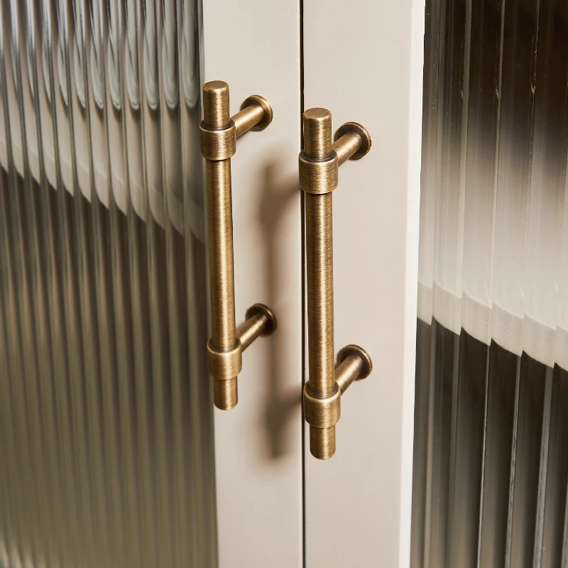 مقبض درج خزانة ملابس بسيط وحديث، مقبض كابينة نحاسي عتيق لأجهزة الأثاث الخارجي لغرفة النوم في المطبخ