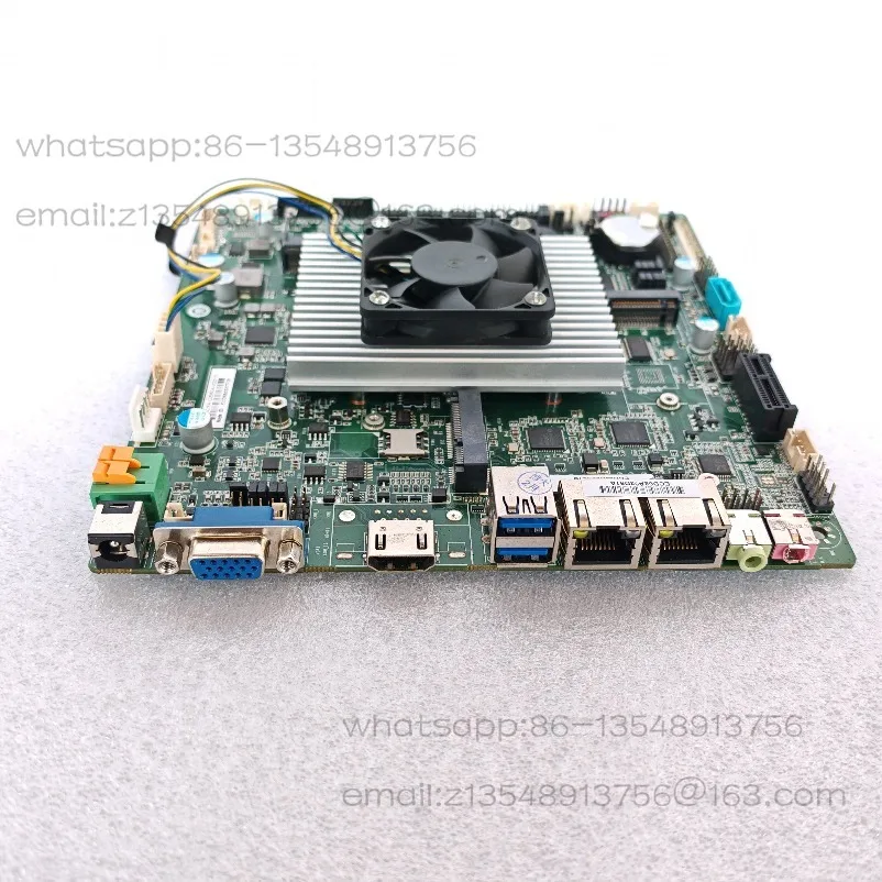 J4125 quad-core CPU itx main board 17X17 all-in-one LVDS EDP dual Gigabit network port 6 COM pcie