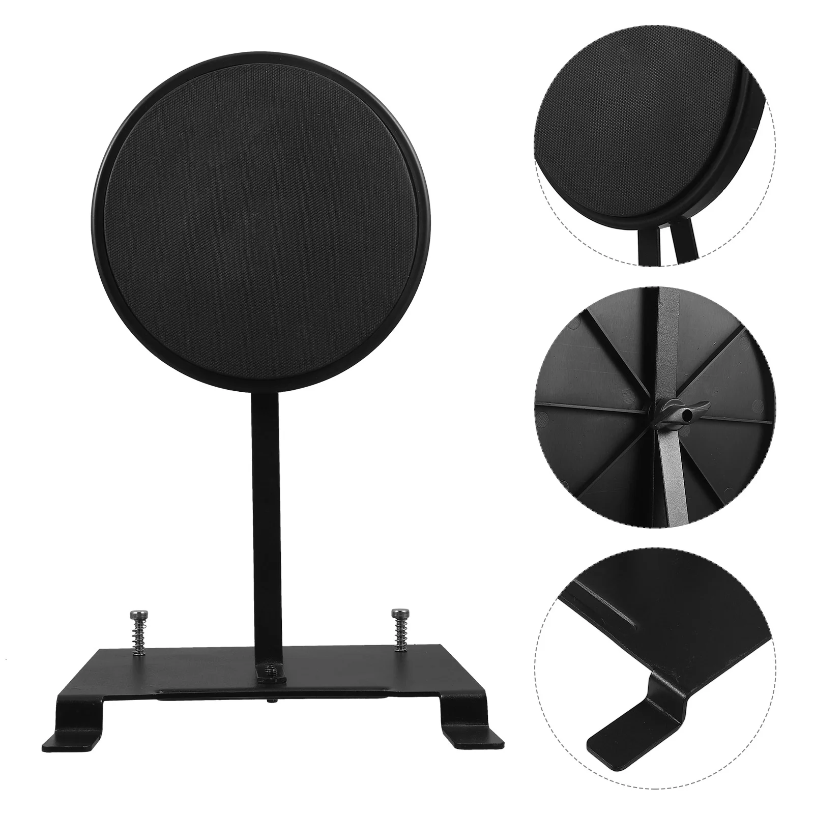 Kick Drum Trainer Almohadillas silenciosas Práctica para dispositivo de ejercicio de batería Pedal Kit de acero Tenor Doble