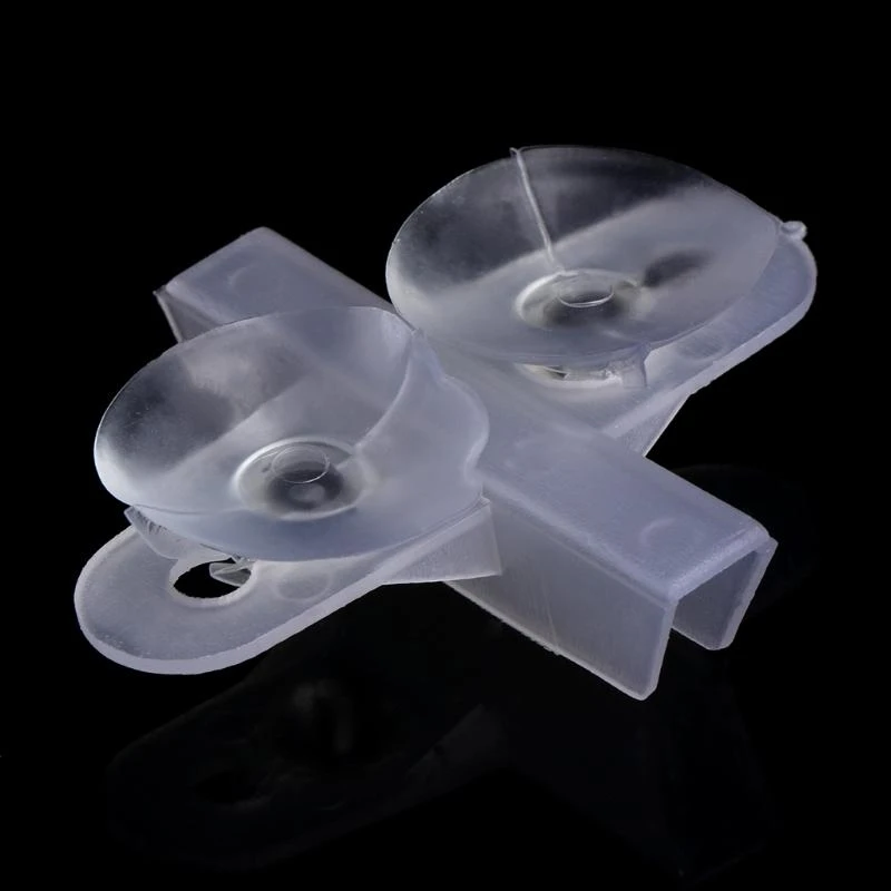  5 Pcs Divider Clips Plastic Sheet Holder 1.2in Suction Cups Clear for Aquarium