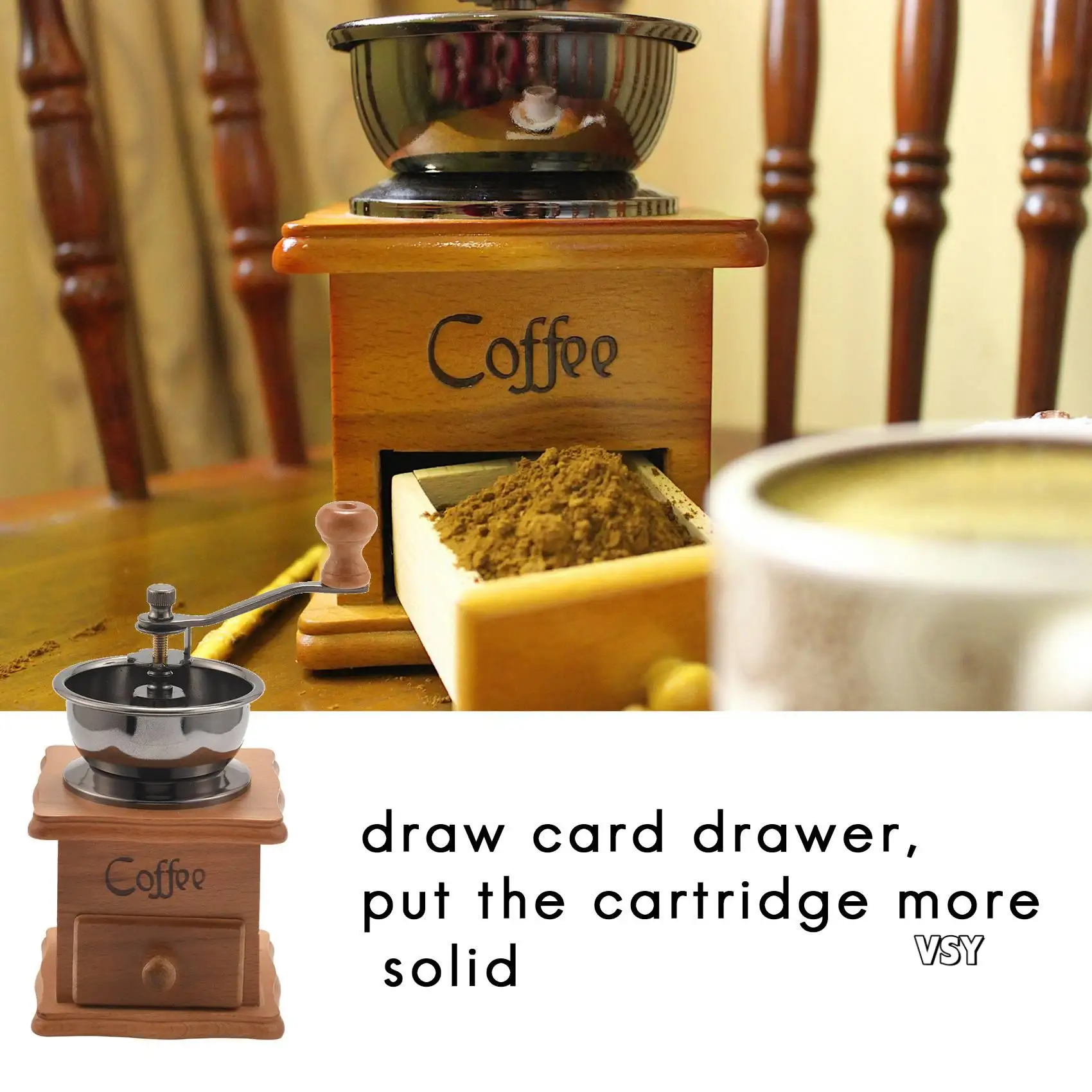 

Manual Coffee Grinder, Hand Coffee Beans Grinding Machine, Hand Coffee Burr Mill,Manual Bean Grinder