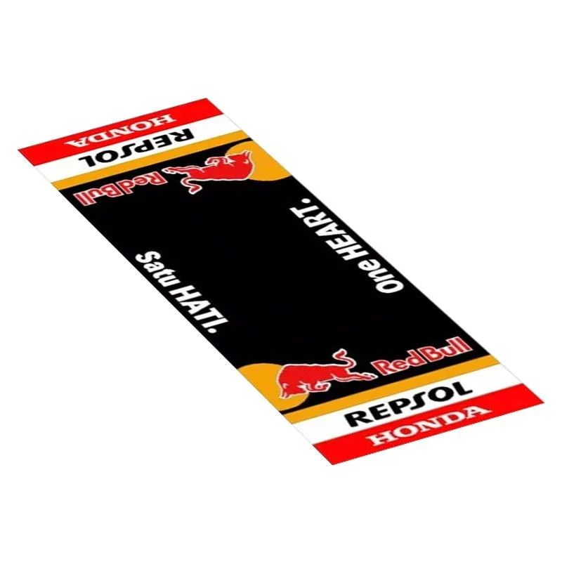 Op maat gemaakte Honda motorfiets parkeermat antislip garagekleed cool racing moto display tapijt antislip huisdecoratie vloermat