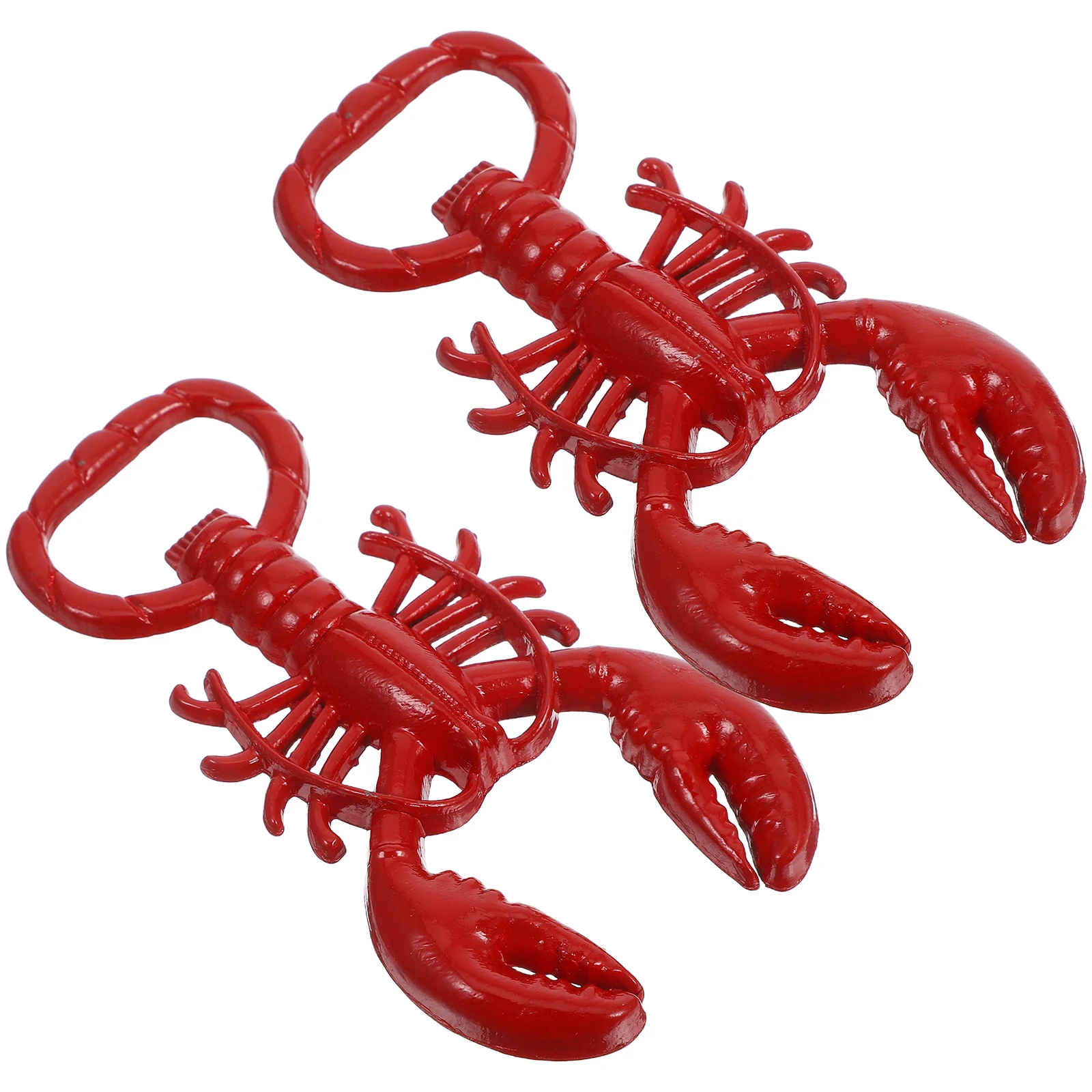 

2pcs Red Metal Bottle Opener Can Opener Creative Design Portable Easy Use For Beer Drinks Durability Gift Idea Kitchen Bar