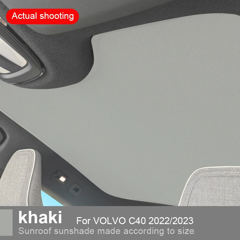 Car heat insulation Sunroof Sunshade Covers For VOLVO C40 2022 2023 2024 Heat Insulation Skylight Sunshade Buckle Sun Shades