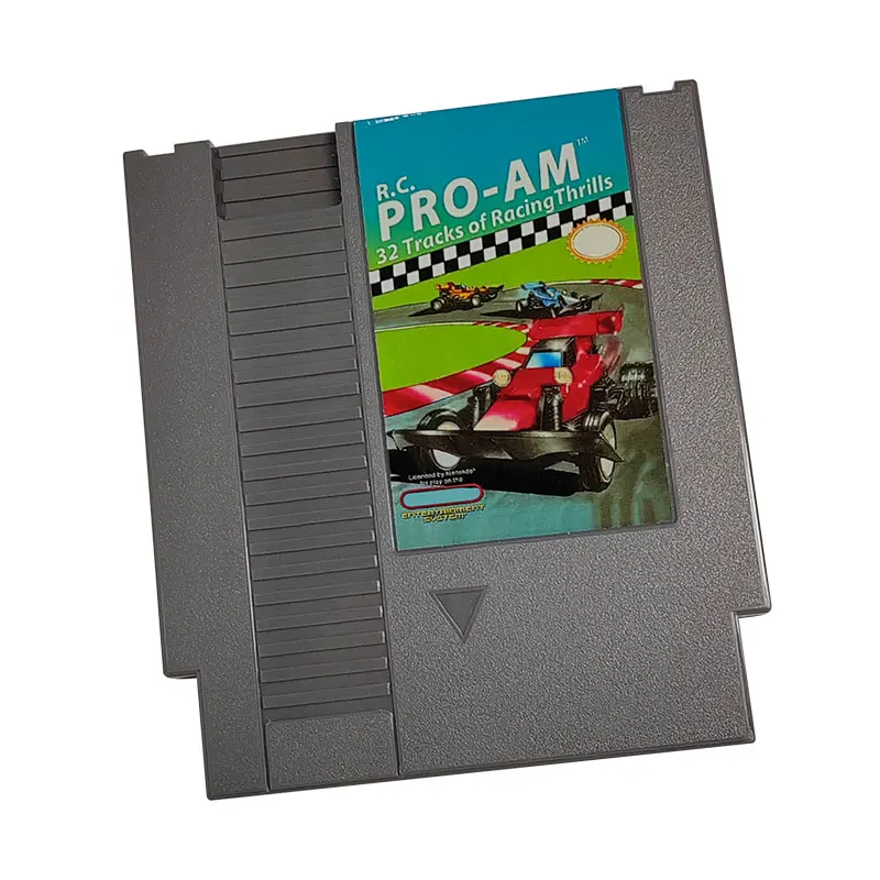 R.C. PRO-AM 32 Trracks of Racing Thrills 72 pins 8bit Game Cartridge for NES Video Game Console