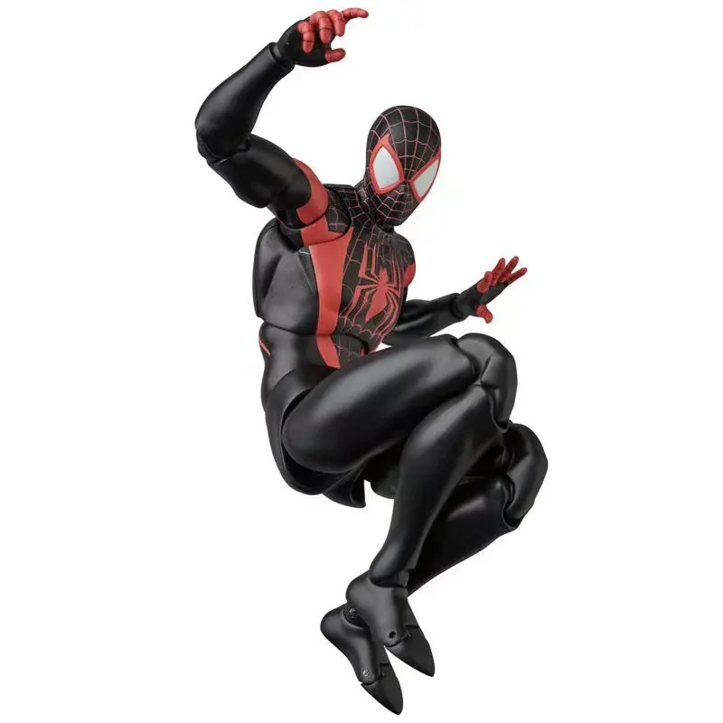 ของแท้ Ct ของเล่นสต็อกจัดส่งทันที Spiderman Miles Morales Mafex 092 Spider-Man Shf Spider Man Action Figure