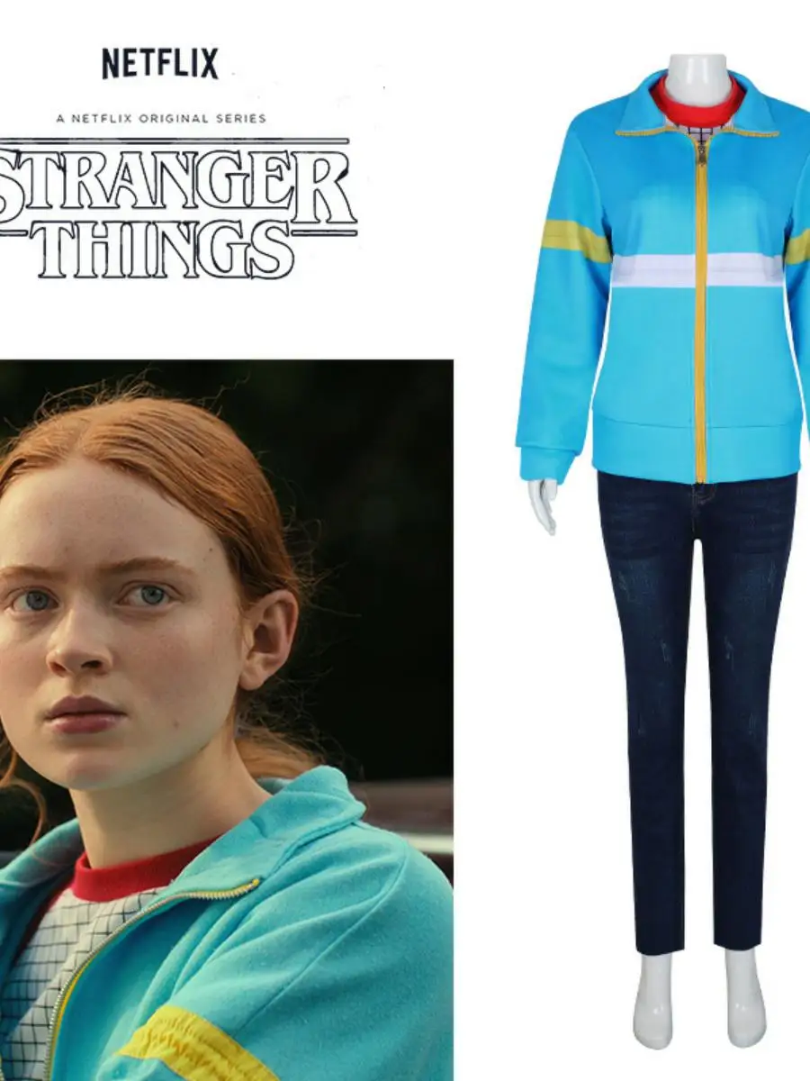 

New Maxine Mayfield StrangerThings Cosplay loween Costume Polyester Material Spring Collection Ladies Faion
